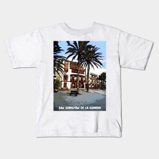 San Sebastian De La Gomera plaza Kids T-Shirt